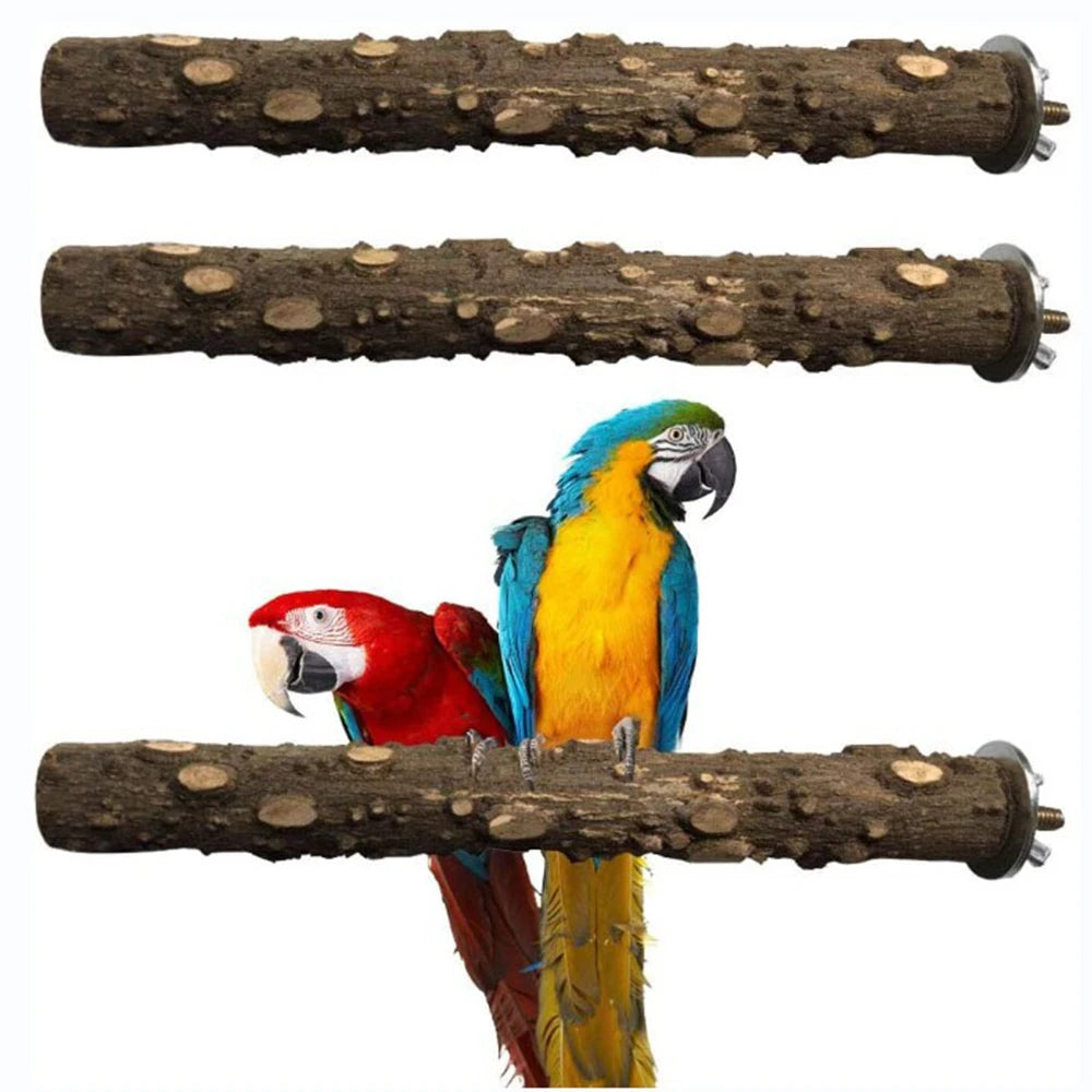 10/15/20cm Birds Toys Stick Grinding stick standing stick Parrots Tree Branch Cage Stand Rack Perches Chew Bite Accessories
