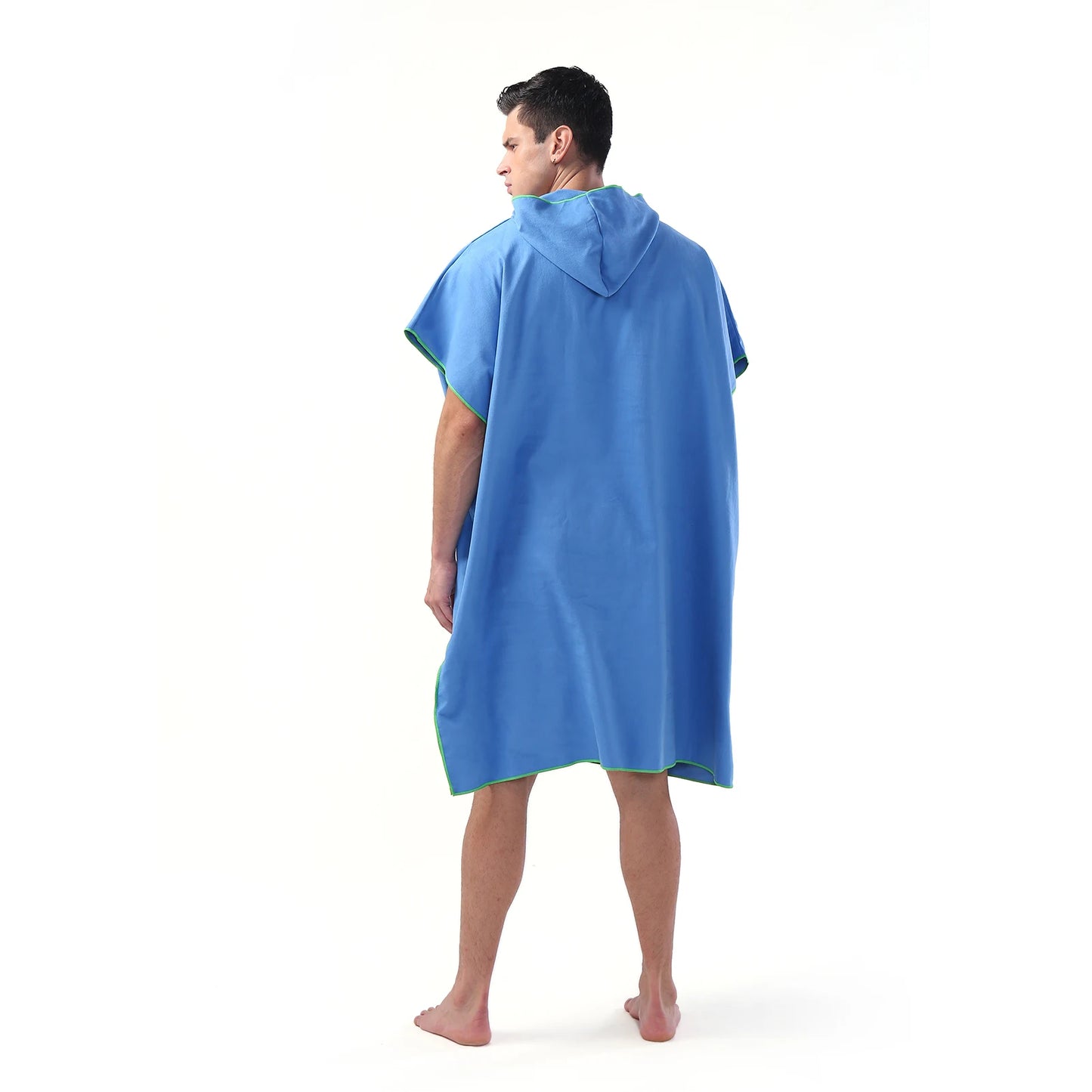 Surf Changing Poncho Towel with Hood – Quick-Dry Microfiber Beach Towel for Adults, Wetsuit & Swim Use