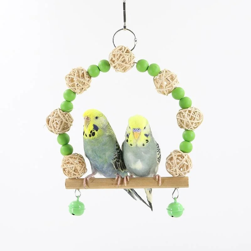 Bird Toy Swing Parrot Toy Swing Supplies Parrot Hammock Pet Toy Pet Supplies accesorios para pájaros попугаи