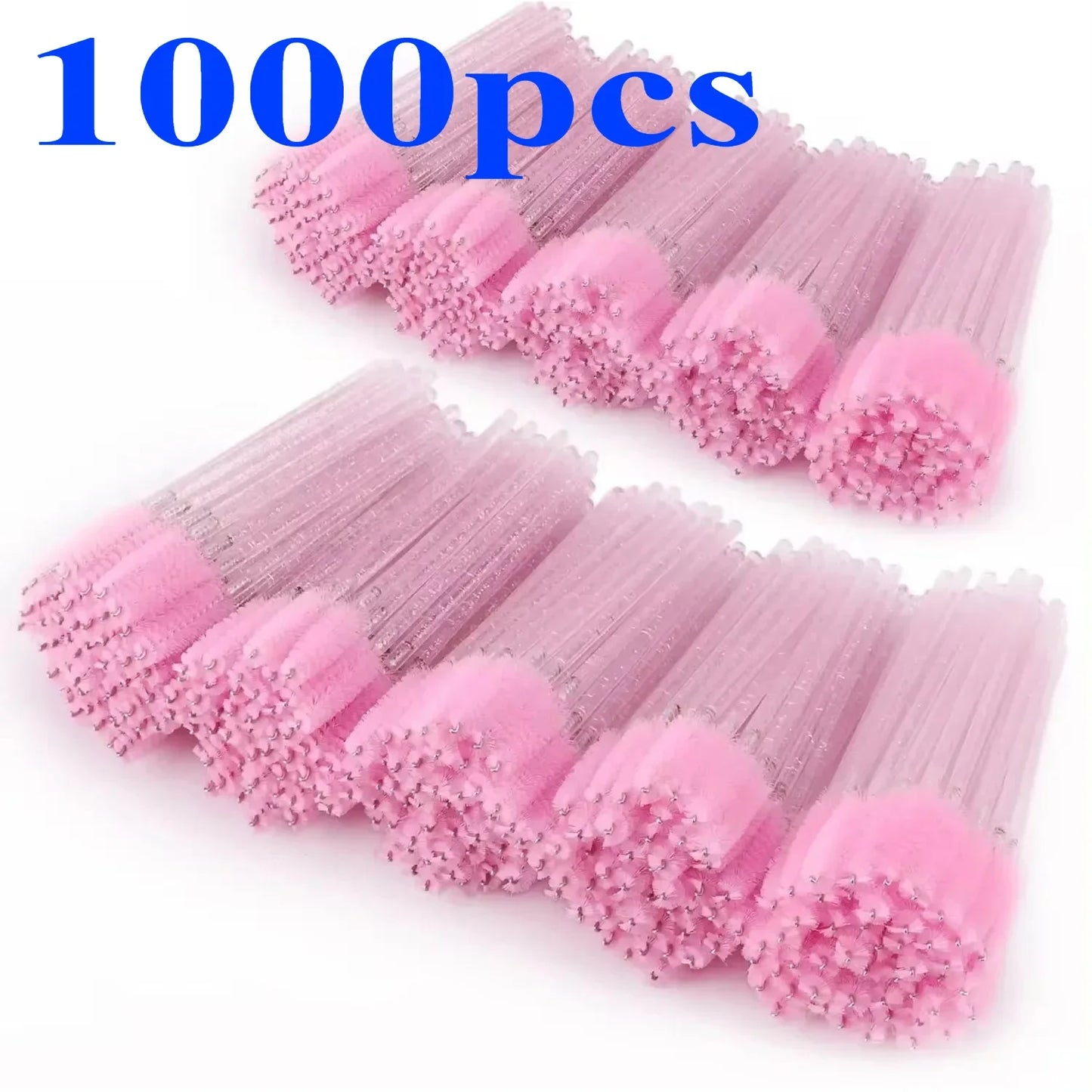 500 or 1000 Pieces Disposable Mascara Wands Eyelash Brush Spoolies for Eyebrow and Eyelash Extensions Colorful Beauty Tools