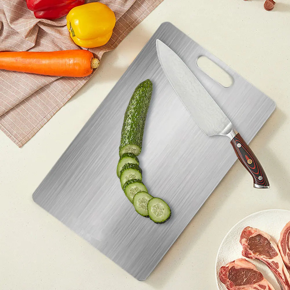 Stainless Steel Double Sided Cutting Board Easy To Clean