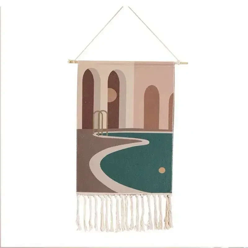 Macrame Wall Hanging Tapestry Nordic Cotton Tassel Boho Decor