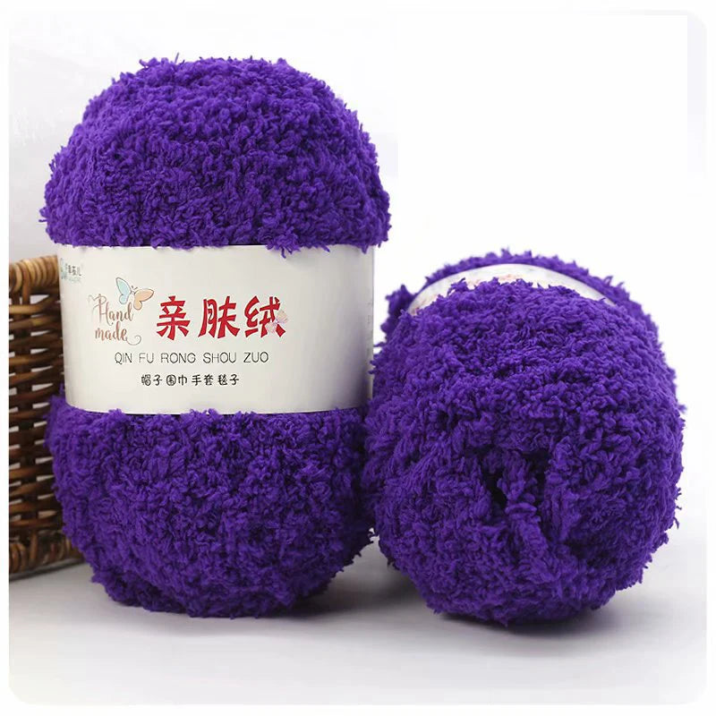 50g/Set Chenille Yarn Soft Coral Velvet for Knitting DIY