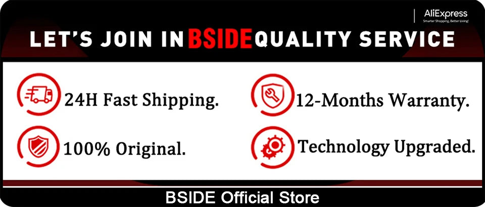 BSIDE Portable Digital Multimeter with AC DC Voltage Detection