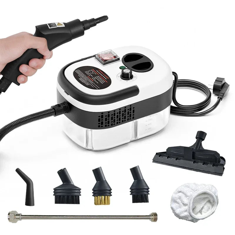 2500W High Temperature Handheld Steam Cleaner for Air Conditioners Kitchen Hoods Cars Floors and More