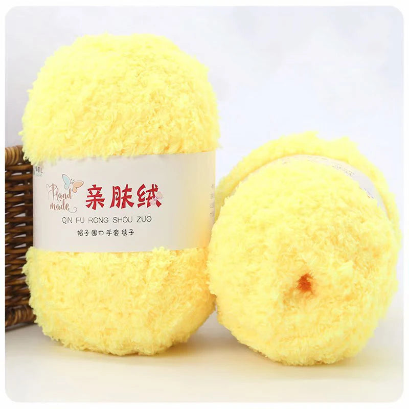 50g/Set Chenille Yarn Soft Coral Velvet for Knitting DIY