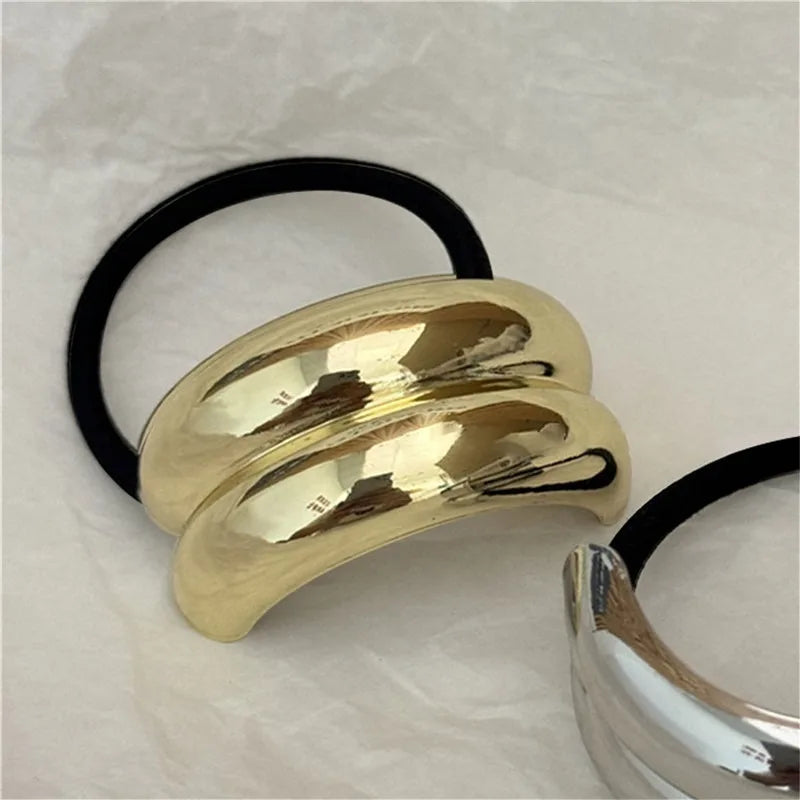 New Fashion Metal Irregular Double-Layer Hair Bands Ropes