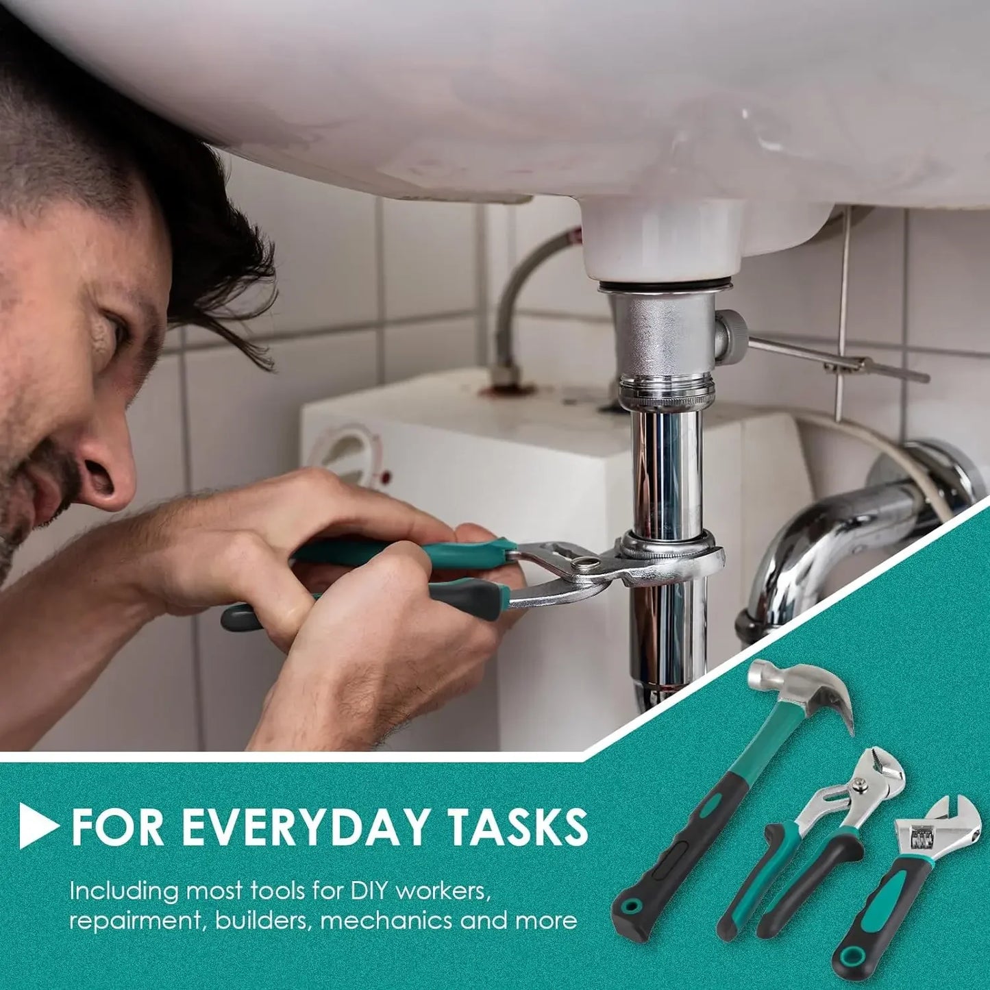 Home Repair Tool Kit - 198 Piece Complete Tool Set