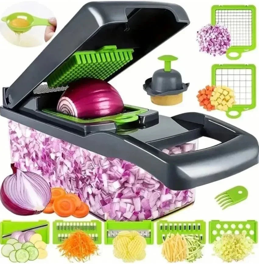 14 in 1 Multifunctional Vegetable Chopper Slicer Dicer Grater for Efficient Meal Prep