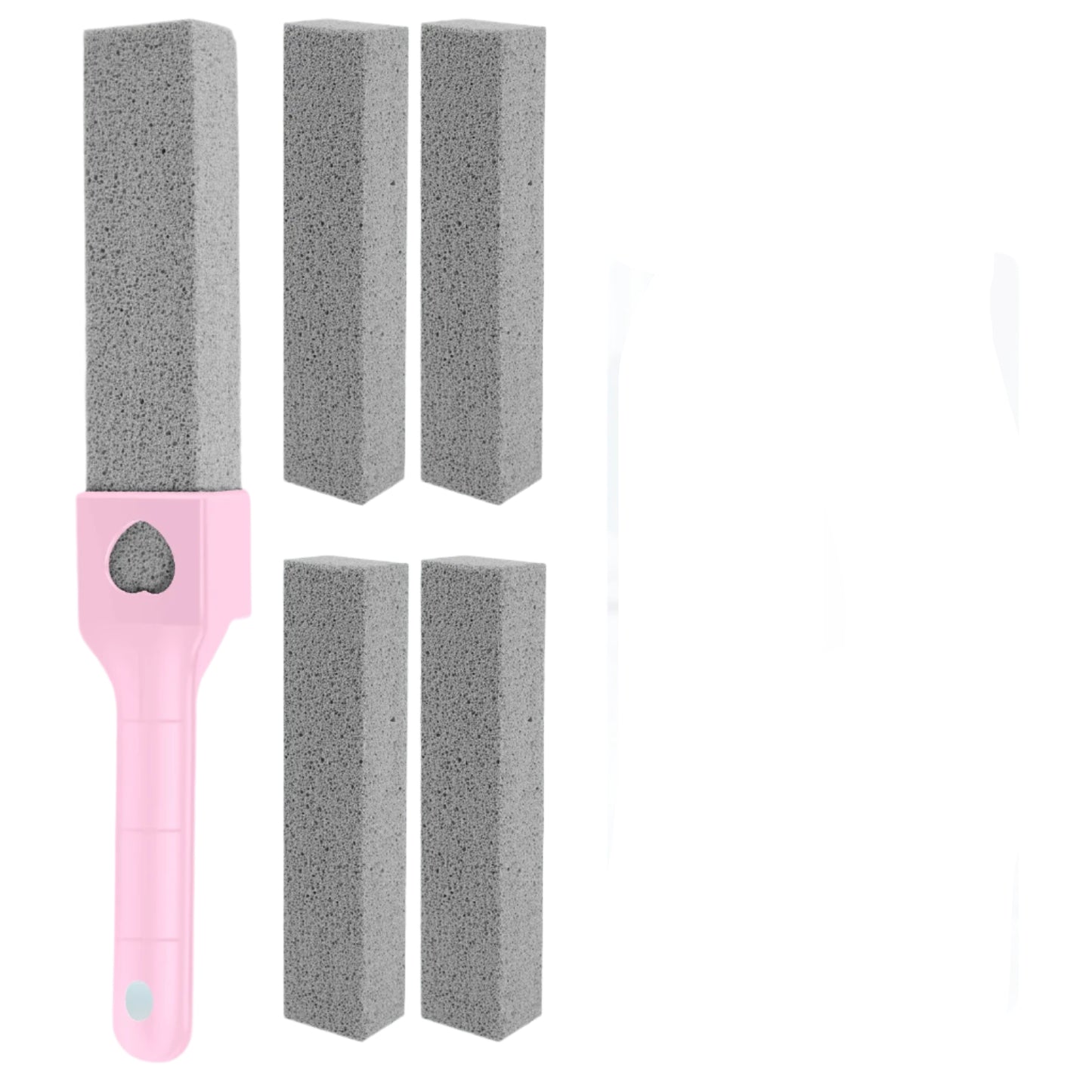 15 Piece Pumice Stone Toilet Bowl Cleaner Set with Ergonomic Handle for Effortless Bathroom Cleaning