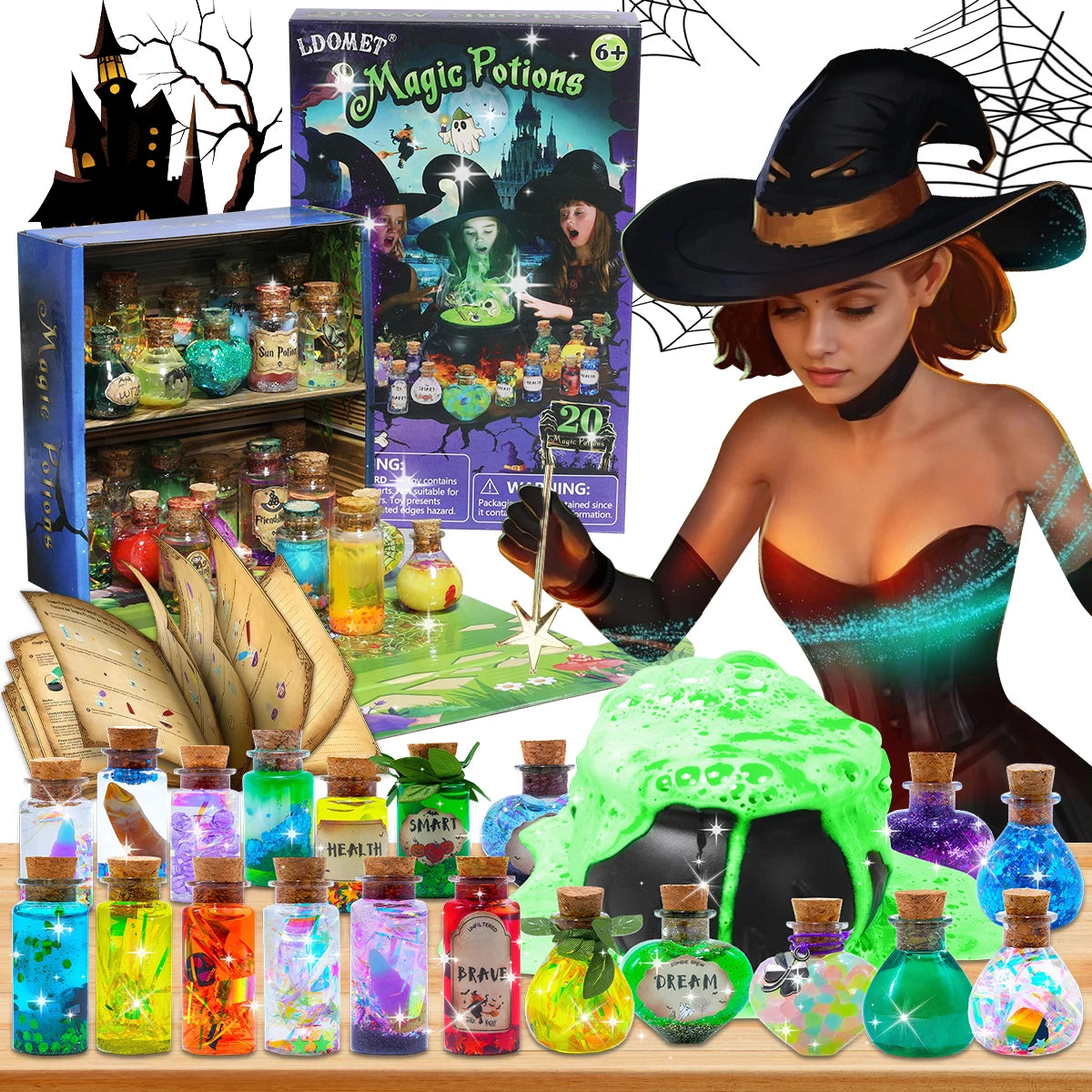 DIY Fairy Magical Potions Kit for Kids - Color Changing and Freezing Potions Art Craft Science Experiment Set