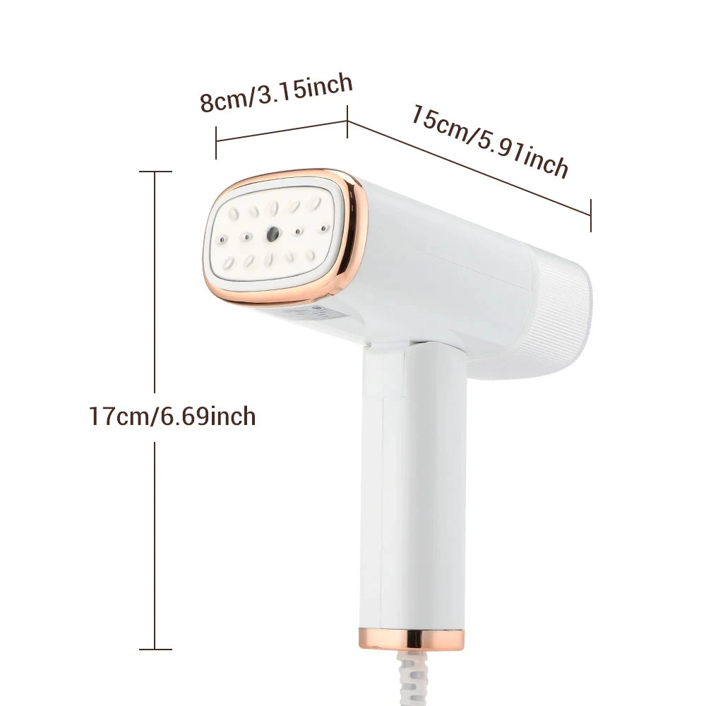 Portable Handheld Garment Steamer 130ml Fast Heat 1000W Ideal for Home and Travel