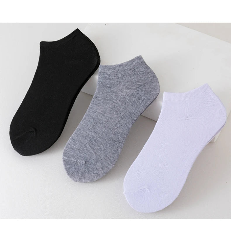 8 Pairs Women/Men Boat Socks Invisible Low Cut Non-slip Casual Breathable