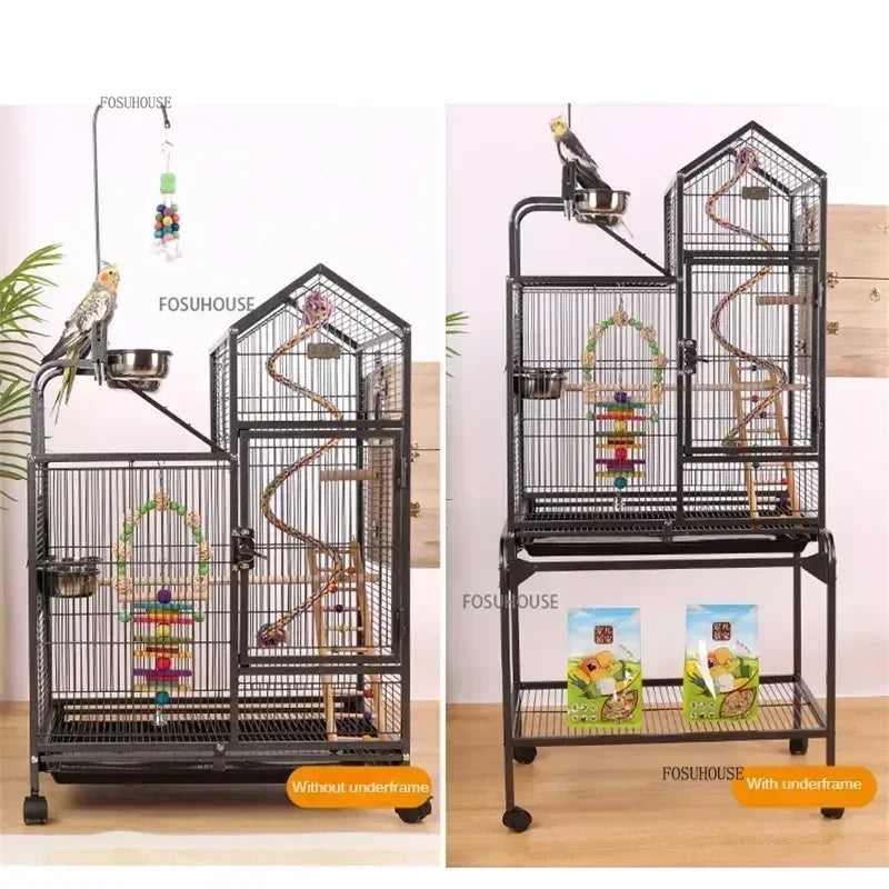 Indoor Starling Canary Pet Fences Outdoor Aesthetic Bird Carrier Decorative Bird Cages Large Parrot CageSpecial Breeding Cage W