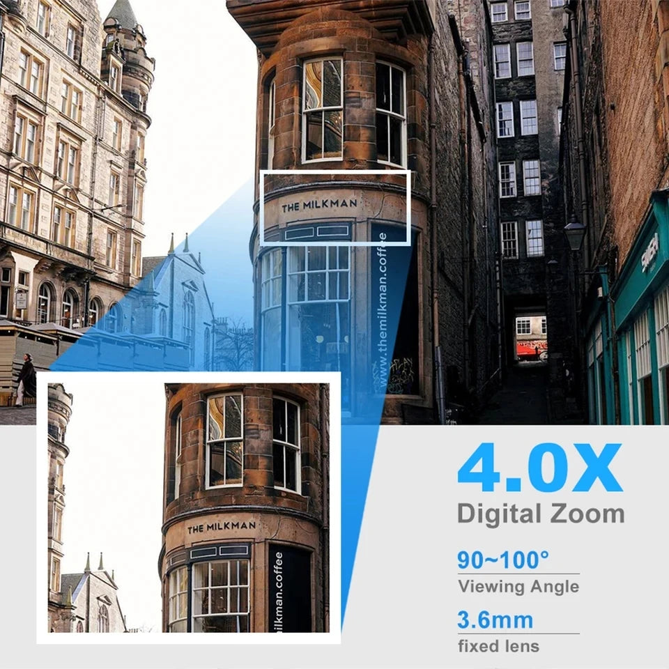 8MP Wireless Outdoor PTZ Security Camera with 4X Zoom AI Human Tracking Two-Way Audio HD Night Vision