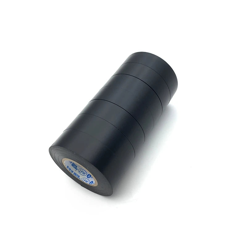 1pc 19MMX30M Black Electrical Tape Waterproof High Viscosity PVC Insulation for Automotive and Household Use