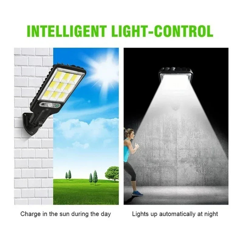 1/2/4PCS 108 COB Sensor Solar Lamps Outdoor Waterproof Security Light with Remote Control