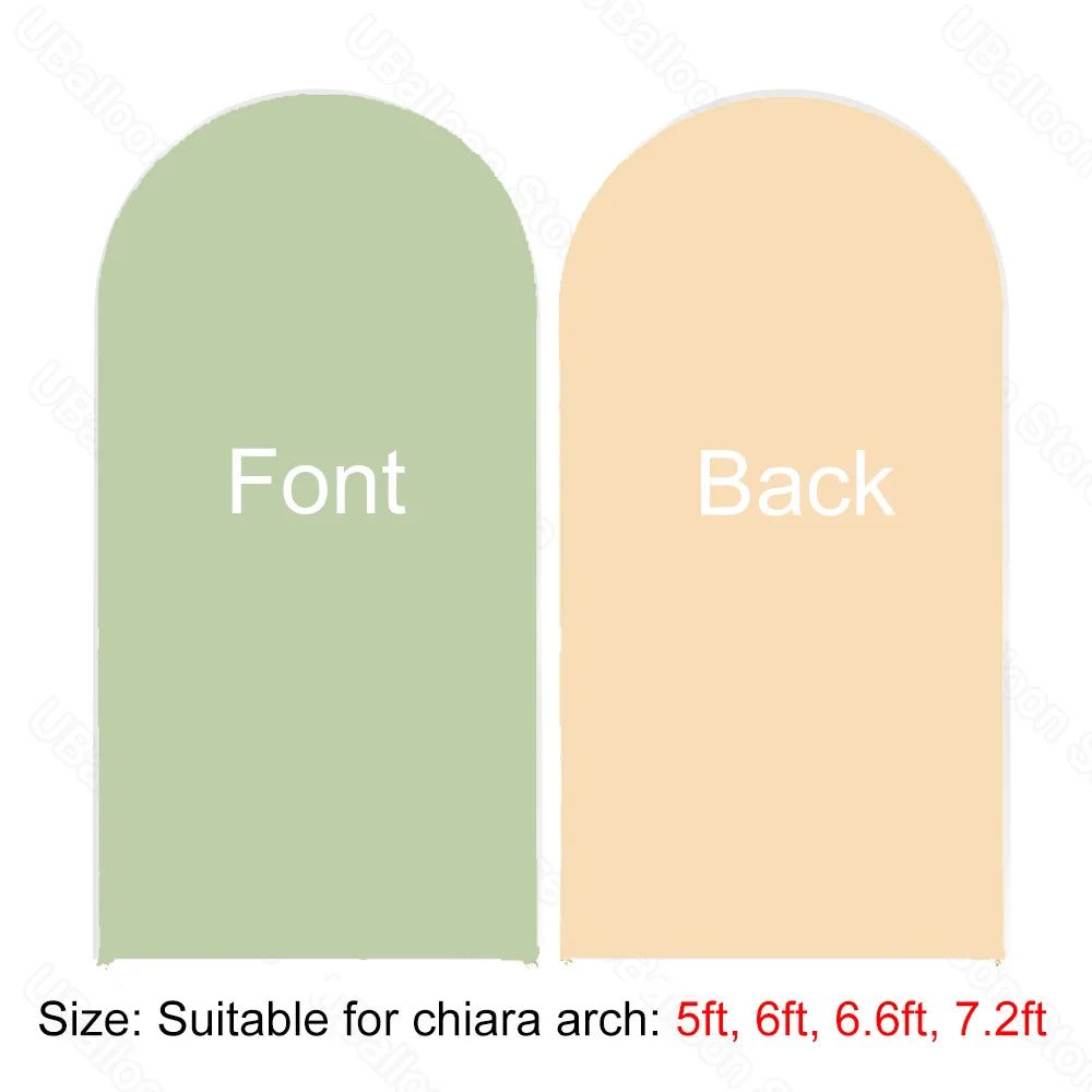 2M Chiara Arch Cover Double Sided White and Hot Pink Fabric Backdrop for Birthday Baby Shower and Wedding Decorations