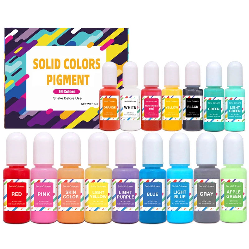 Epoxy Resin Pigment Set Liquid Coloring Agent for DIY Crafts
