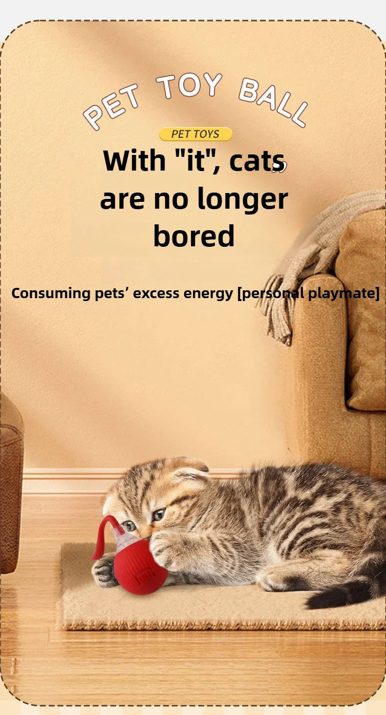 Cat Toys Interactive Ball Electronic Automatic Rolling Magic Ball