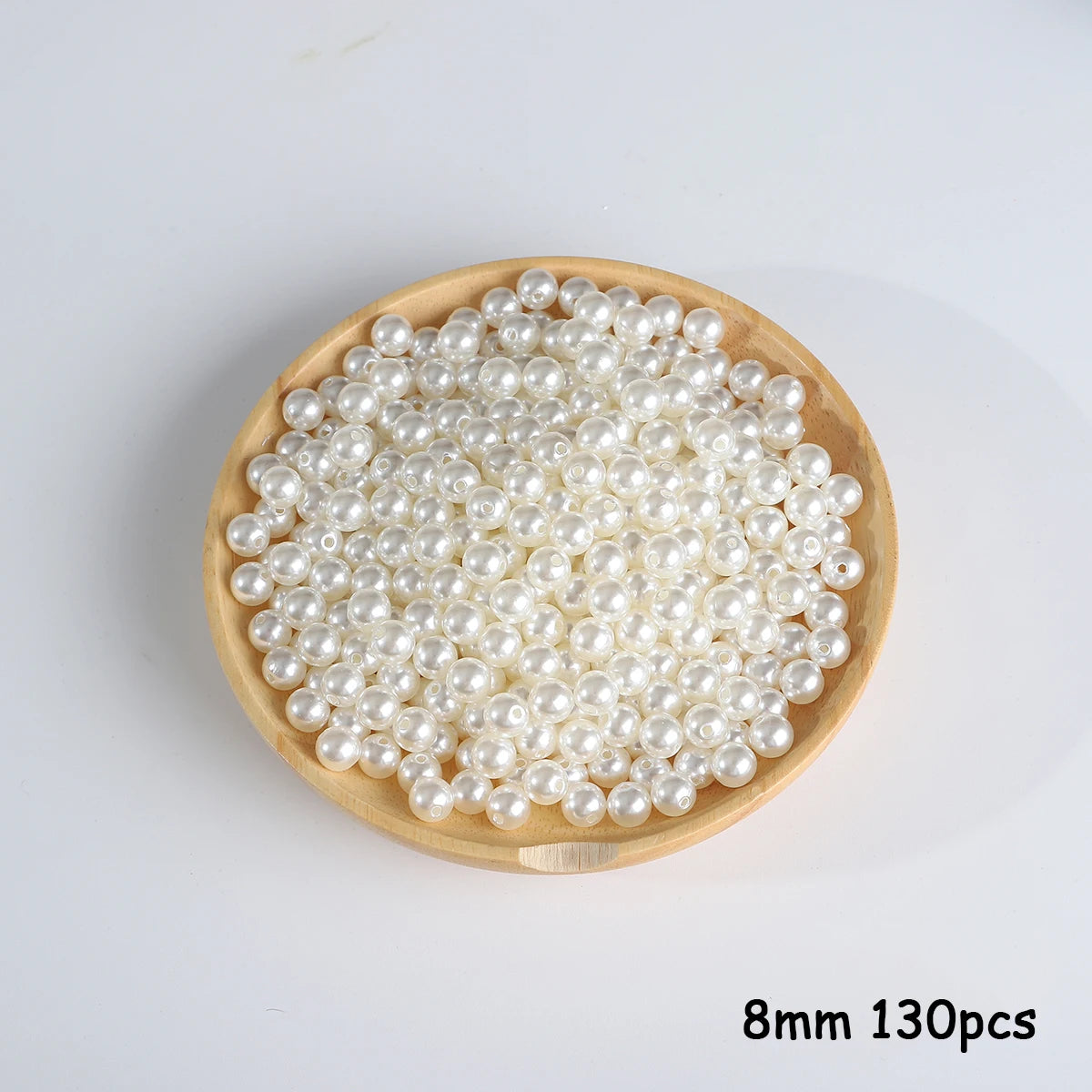 3-20mm 10-1000pcs Straight Hole ABS Imitation Pearl Beige White Bracelet Beads for DIY Jewelry Making