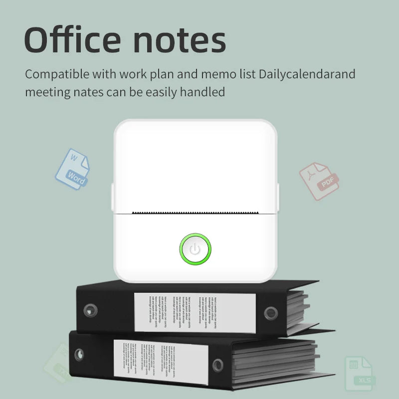 Mini HD Portable Bluetooth Thermal Label Printer Inkless Printing