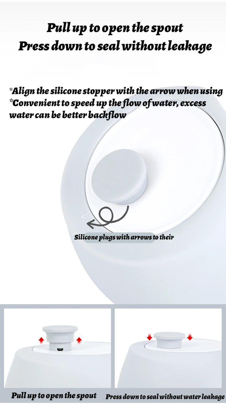 550ml Portable Folding Pet Water Bottle for Dogs and Cats Travel Mug with Collapsible Design