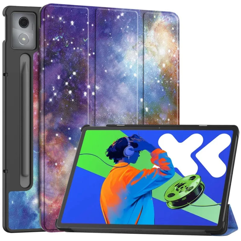 Smart Case for Lenovo Xiaoxin Pad Pro 12.7 Inch 2025 Folding Flip Stand with Auto Sleep Feature Tablet Cover