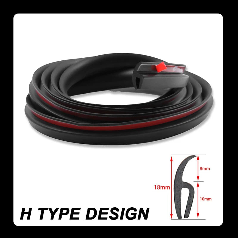SEAMETAL Front Windshield Car Sealing Strip 2m Waterproof Edge Protector