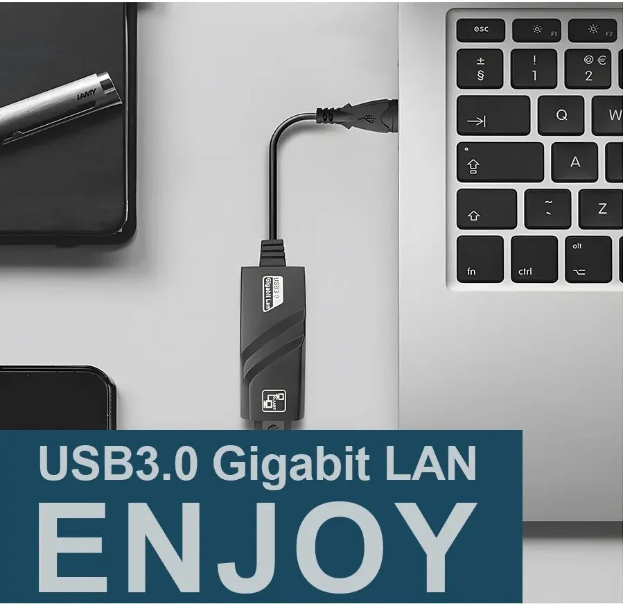 Adaptador DBIT Wi-Fi 3.0 HUB USB Ethernet Tipo C a RJ45 Tarjeta de red Gigabit Mini PC Computadoras de escritorio Accesorios para portátiles Plug and Play