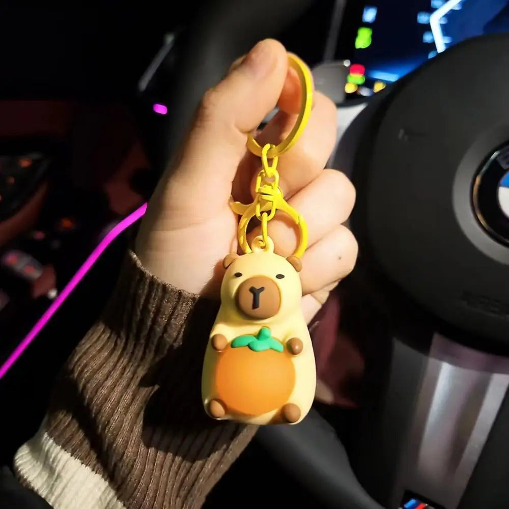 Cute Capybara Key Chains for Girls Glowing Kawaii Charm