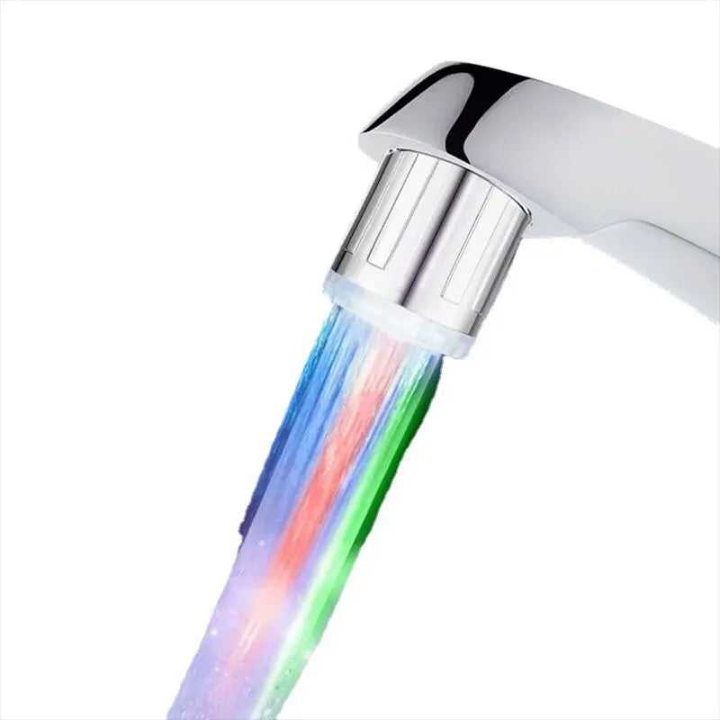 1 grifo LED colorido para baño, grifo de cocina con luz brillante, boquilla aireadora para ducha con ahorro de agua