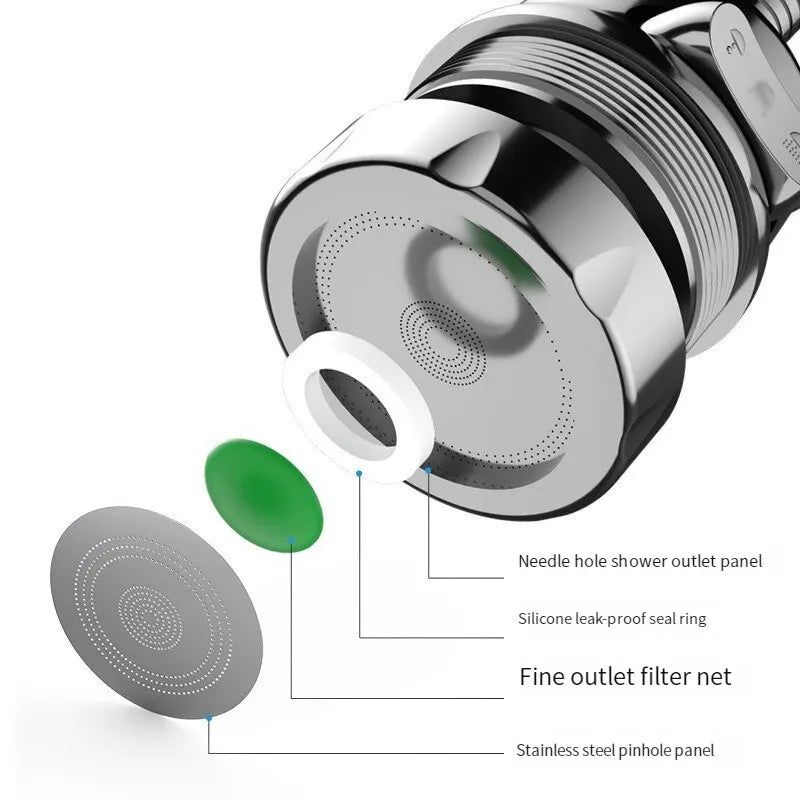 Kitchen Charge Faucet Splash Proof Extender With 360 Degree Rotation