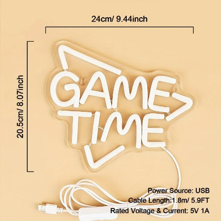 Gamepad Shaped LED Neon Sign for Gamer Room Decor