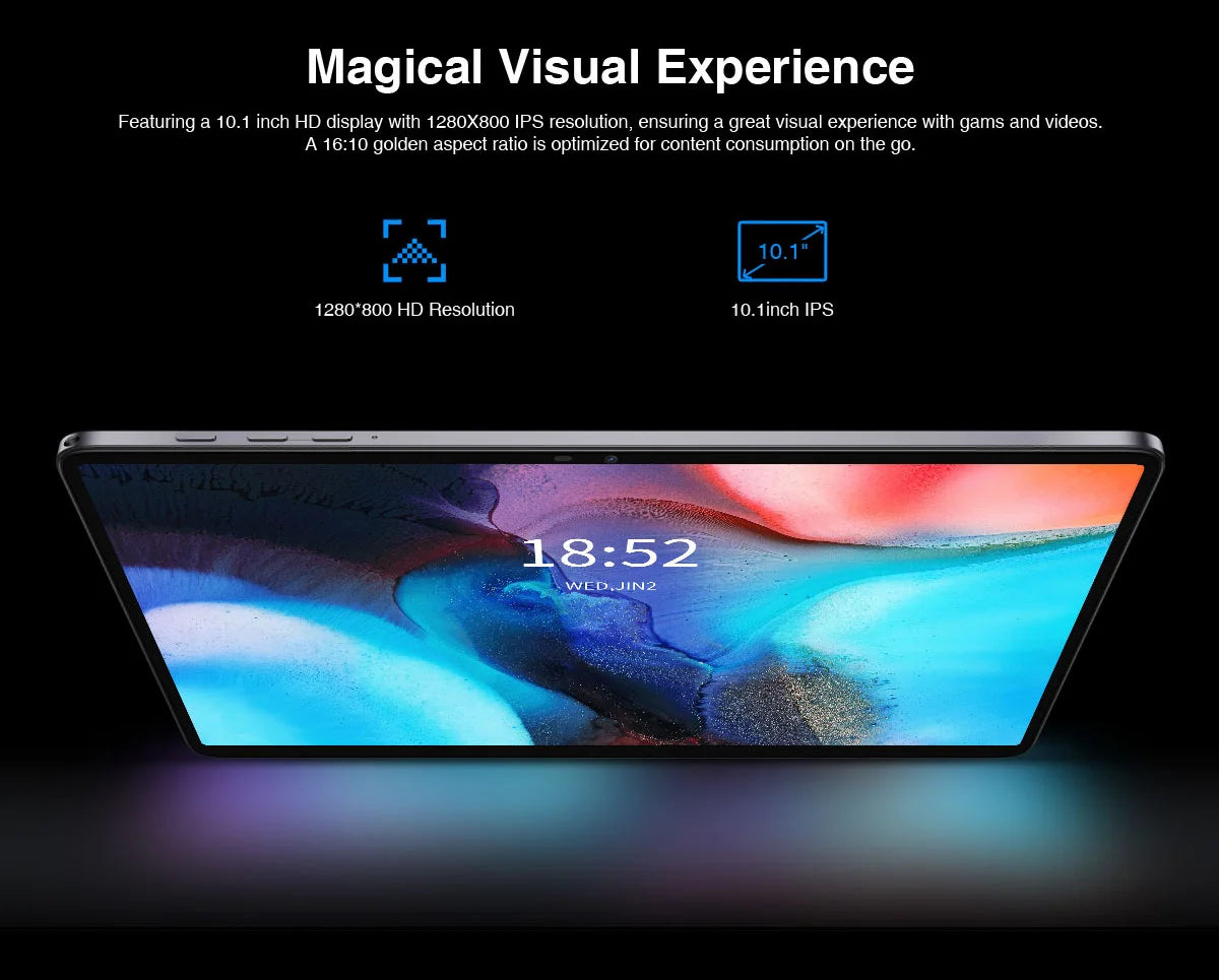 N-ONE NPad S 2023 10.1inch Tablet 1280X800 HD 4GB 64GB Android 12