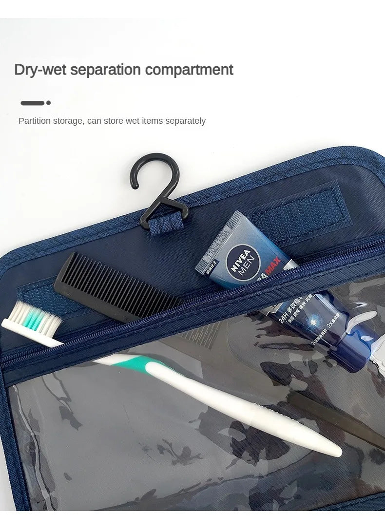 1pc Foldable Toiletry Bag Organizer for Travel and Makeup