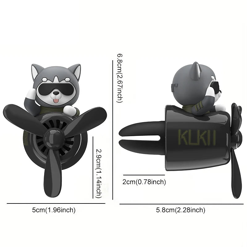 Odorless Ornament Pilot Airplane Fan Car Air Freshener Clip