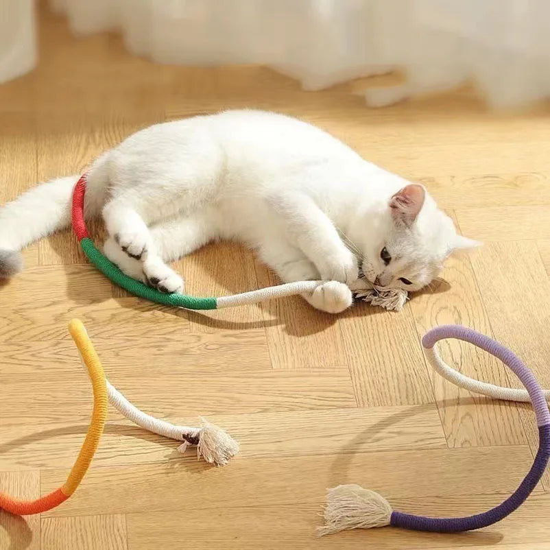 New cat toys cat teasers kitten galls teething and chew-resistant feathers cat self-entertainment and boredom relief cat supplie