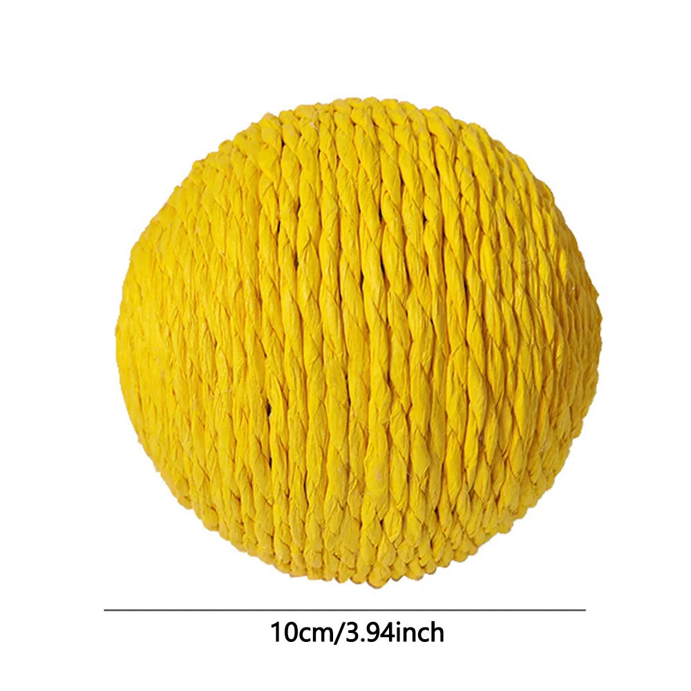 10CM Interactive Sisal Cat Scratching Ball Toy For Kitten Grinding Paws Toys Cats Scratcher Wear-resistant Pet Furniture supplie