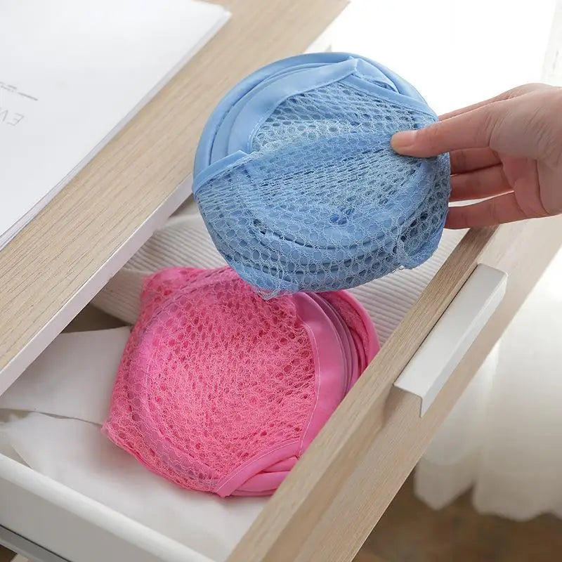 Foldable Color Mesh Clothes Basket for Easy Laundry Storage