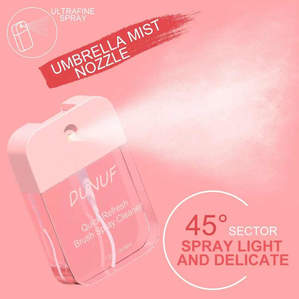 DUNUF 35ML Makeup Brush Cleaning Spray Quick Clean Tool