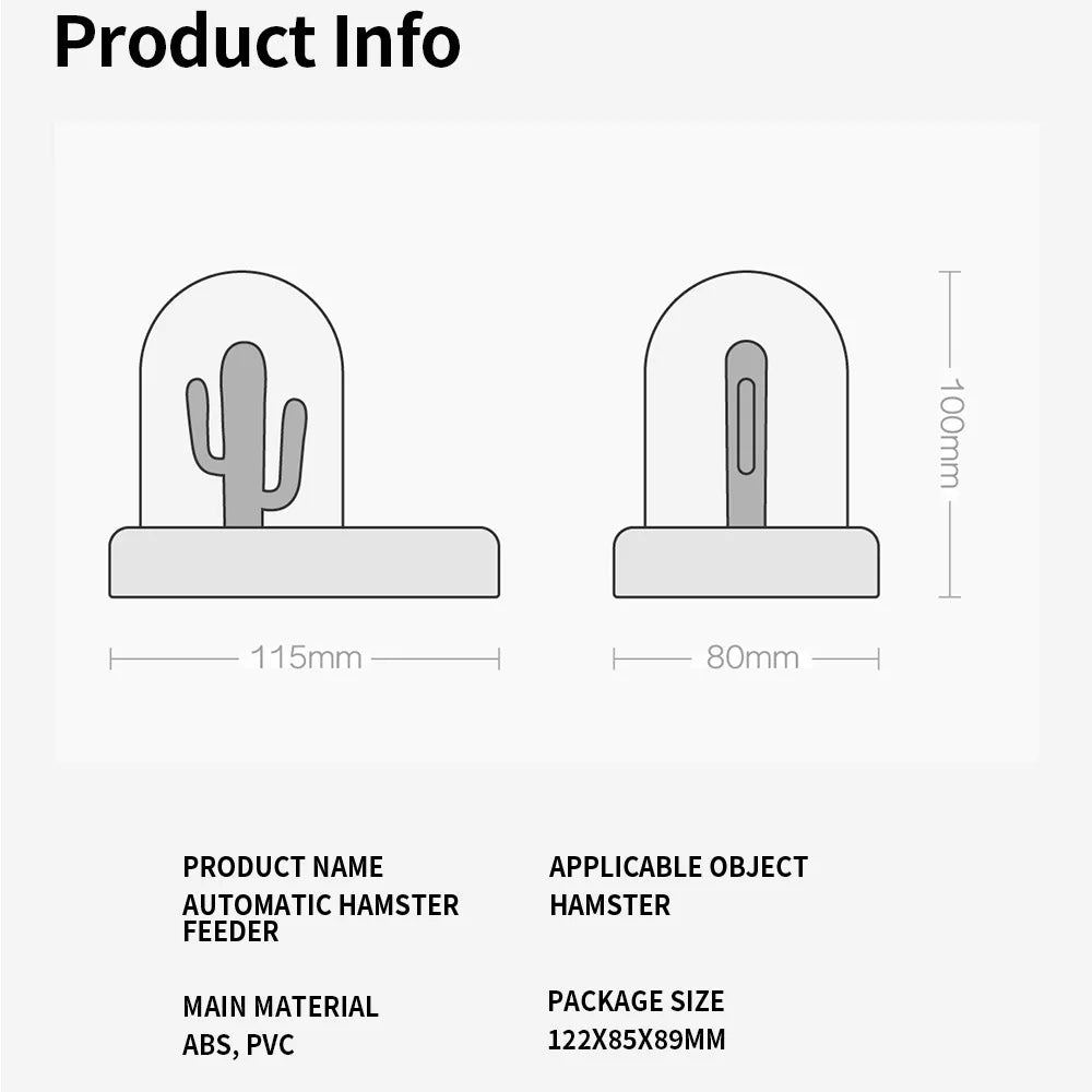Automatic Feeder for Guinea Pig, Food Dispenser, Food Bowl, Pet Rabbit, Hedgehog,Squirrel Feeding Utensils,Small Pet Accessories