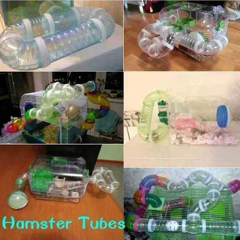 Hamster Toy Pipelines Tubes Training External Tubes Tunnel Set Sports U Pipe Hamster Accessories Pipeline Chinchillas Supplies