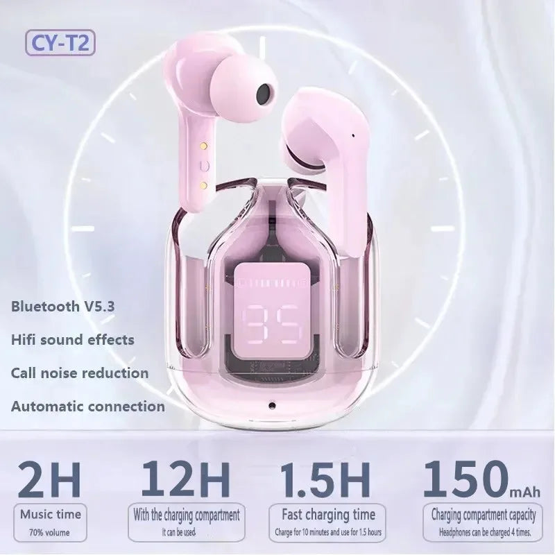 Original T2 Wireless Bluetooth Earphone HIFI Stereo Sound LED Display for Xiaomi