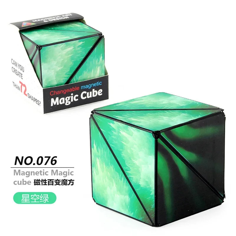 Variety Geometric Changeable Magnetic Magic Cube Fidget Stress Reliever