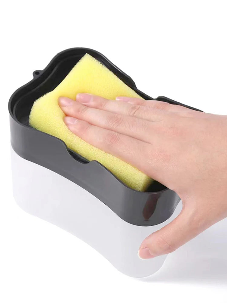 1PC PP Plastic Storage Box Dishwasher Soap Dispenser Press