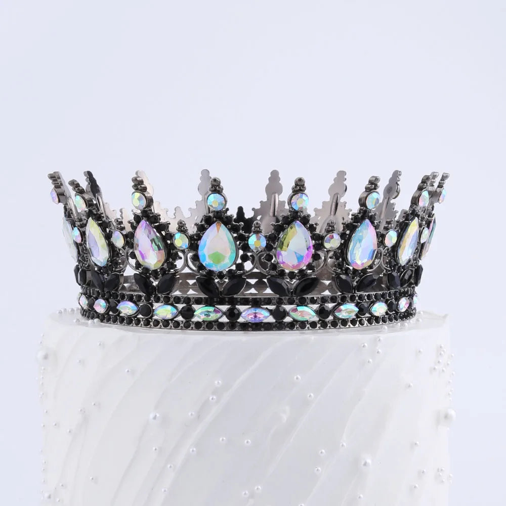 Beautiful Crystal Crown Cake Topper for Girl's Birthday Party Decoration