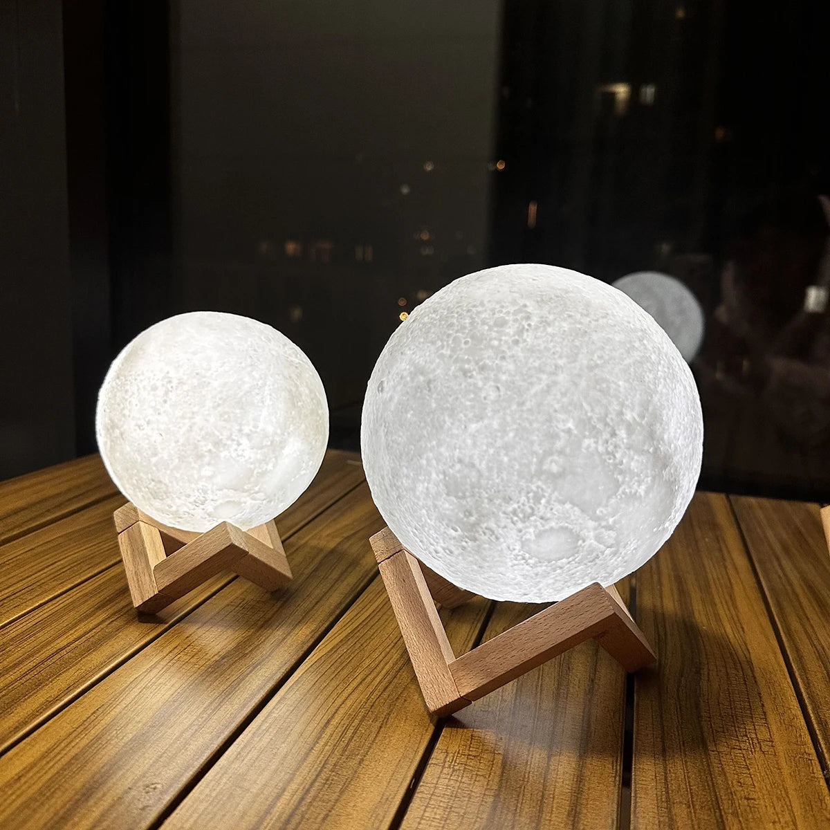 Fashion Creative Moon Light 8cm Desktop Bedside Soft Light