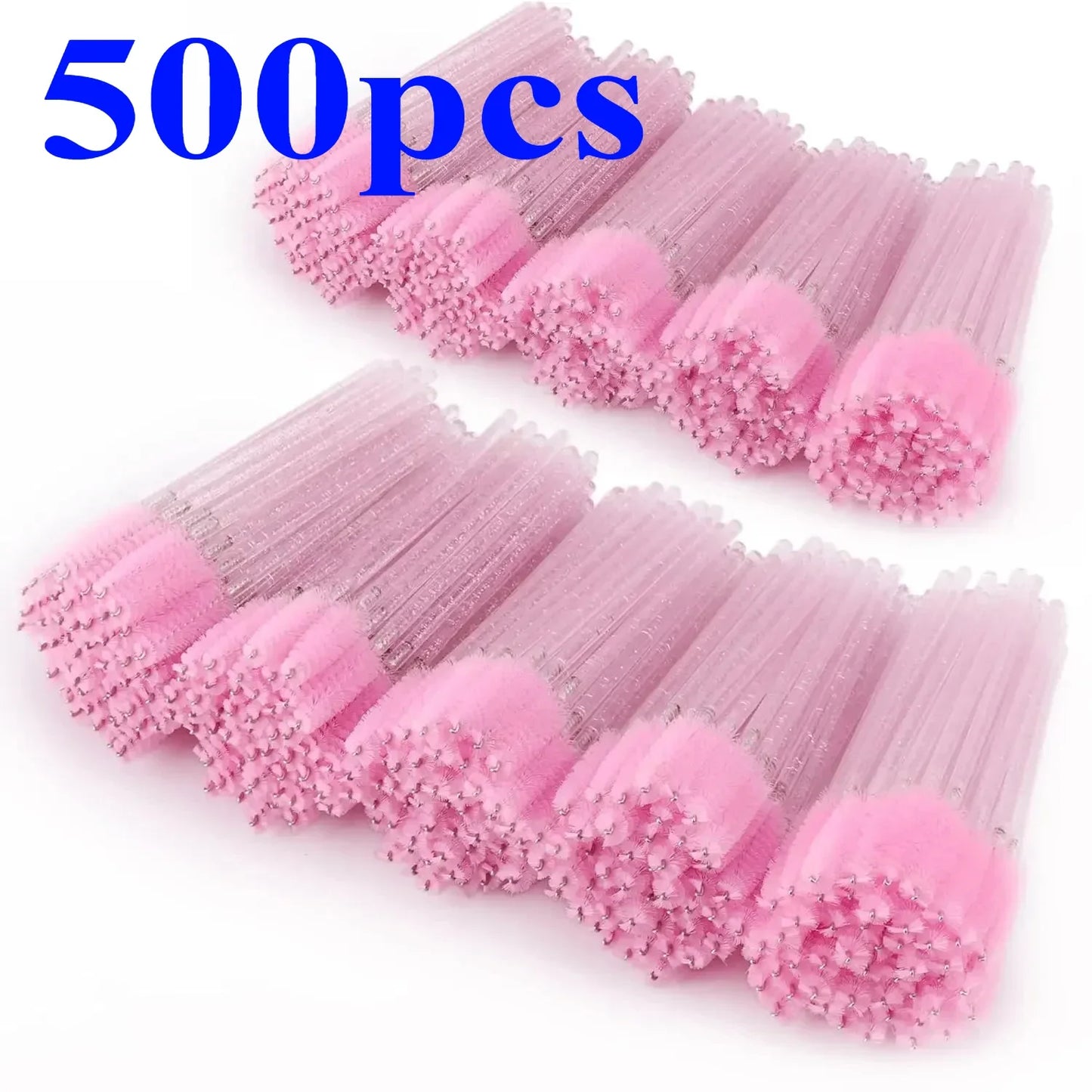 500 or 1000 Pieces Disposable Mascara Wands Eyelash Brush Spoolies for Eyebrow and Eyelash Extensions Colorful Beauty Tools