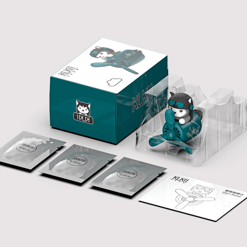 Odorless Ornament Pilot Airplane Fan Car Air Freshener Clip